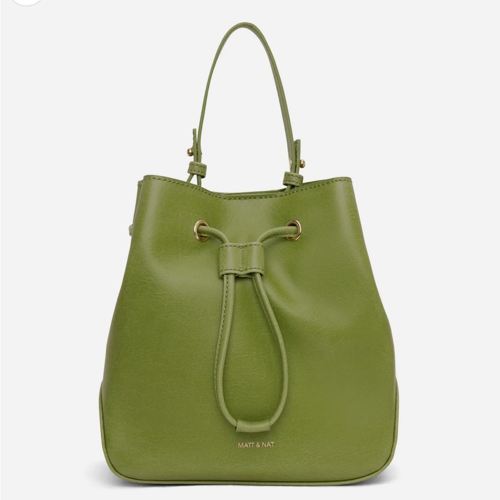 Matt & Nat Frog Green Dupont Bucket Bag